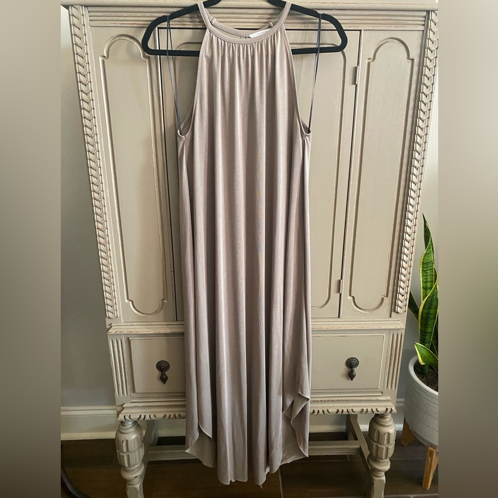 Double Zero halter midi dress